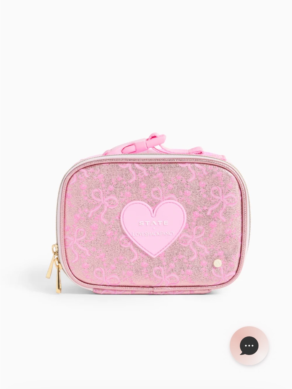 STATE Pink Metallic Jacquard Rogers Mini Snack Pack